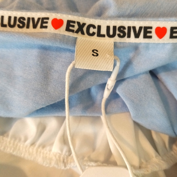 Women's Exclusive Floral Long Dress with Attached Blue Top Size Small - Picture 5 of 5